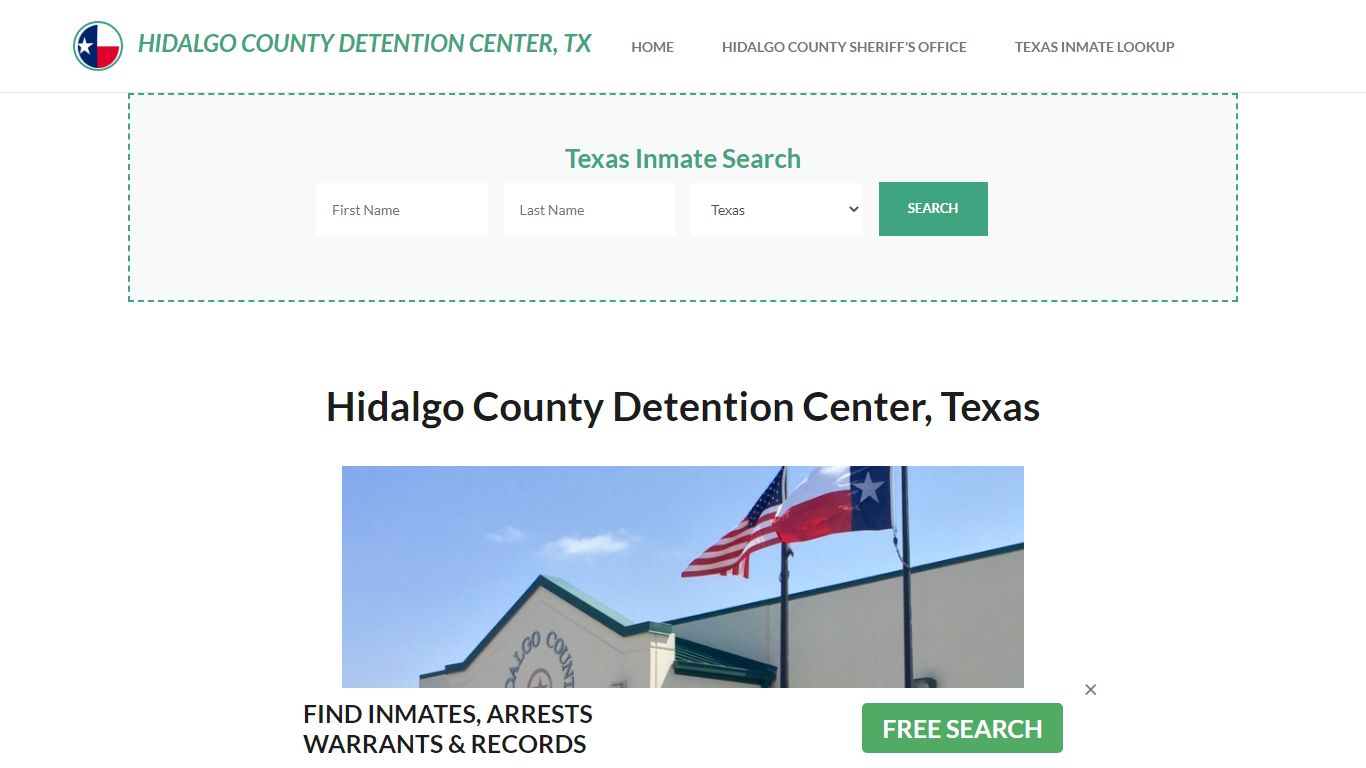 Hidalgo County Detention Center, TX Inmate Roster, Offender Search